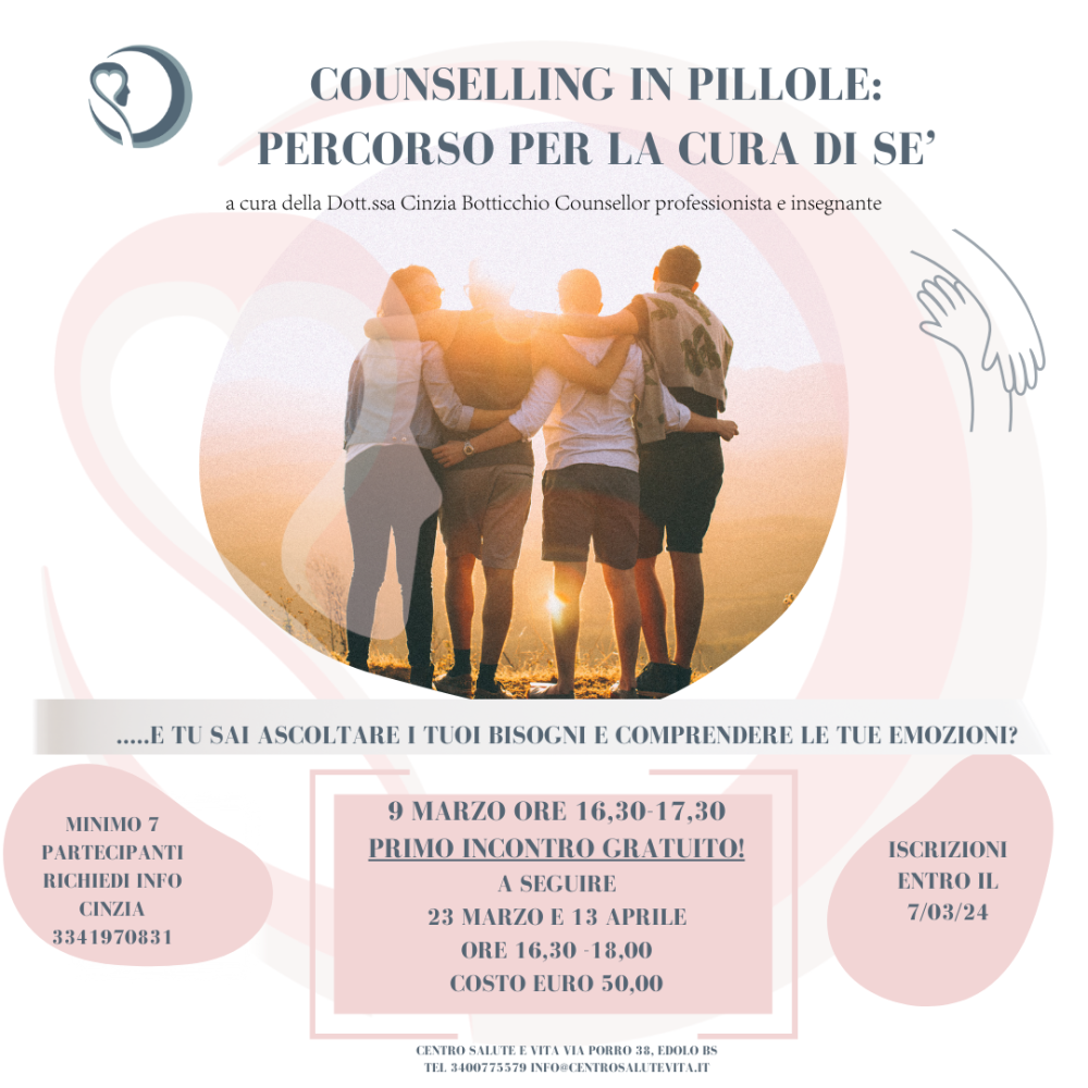 Clicca per ingrandire Counselling in pillole